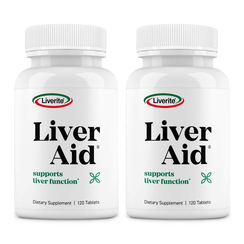 LIVERITE Liver Aid 2-Pack 120平板电脑(共计240立特)支持健康liver功能,物理能和生命力.
