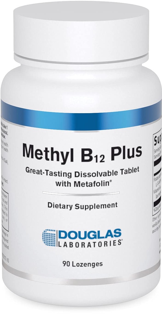 道格拉斯实验室 Methy B12 Plus + + 支持代谢,能量,血细胞生产,神经系统,和荷尔蒙* → 90 Lozenges