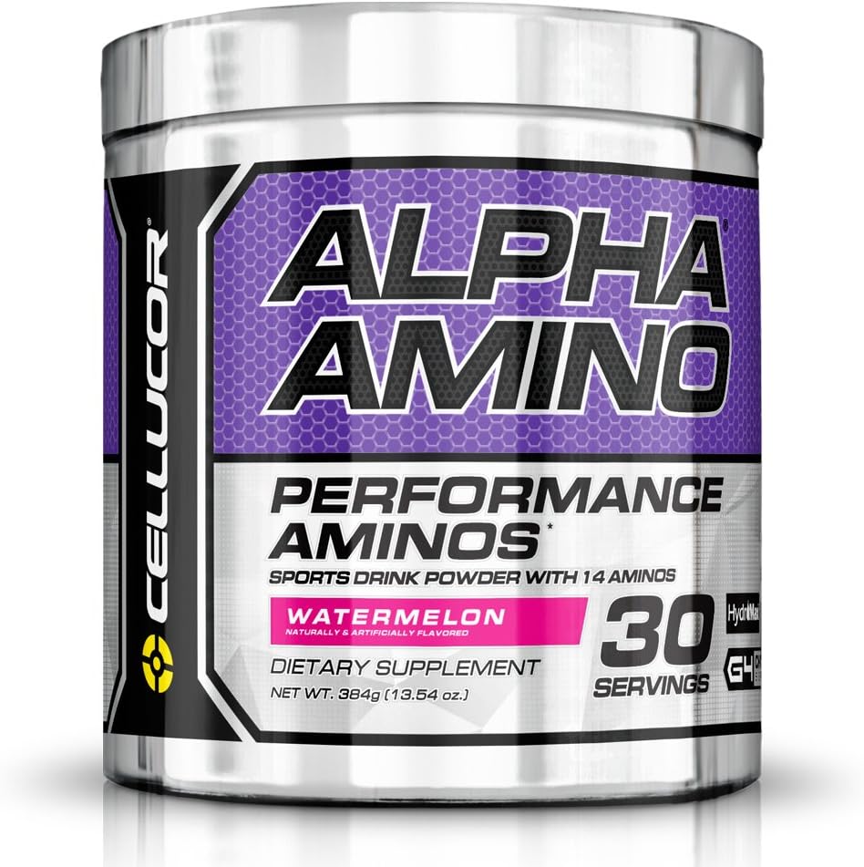 Cellucor Alpha 氨基 EAA和 BCAA 粉末 → 分链 基本氨基酸 + 电解剂 → 西瓜 → 30种