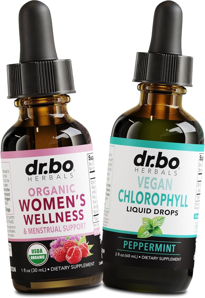 妇女和氯素液体滴水的热量平衡 - 妇女健康有机激素平衡补充剂 - Vegan液体氯素滴水的热量清洁剂补充剂