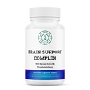 Brain Support Complex - 与Ginkgo Biloba, Bacopa Monnieri, Phosphatidylserine, Huperzine-A, 圣约翰蠕虫—— 30 Ct的高级认知支持补编