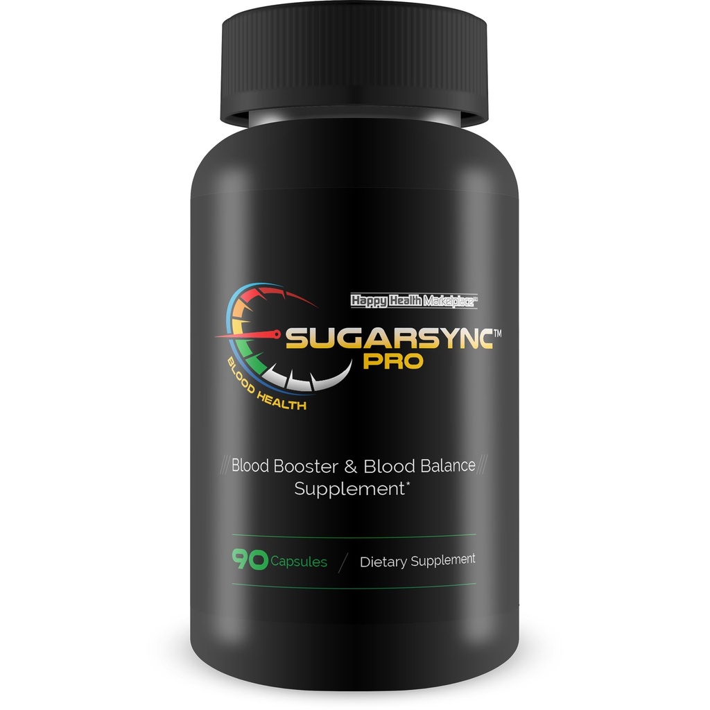 Sugar Sync Pro Blood Heath - 我们最好的Sugar健康支持补编 - 支持血液健康与平衡 与这种血液平衡的血促进剂补编 - 健康糖平衡 - 血囊