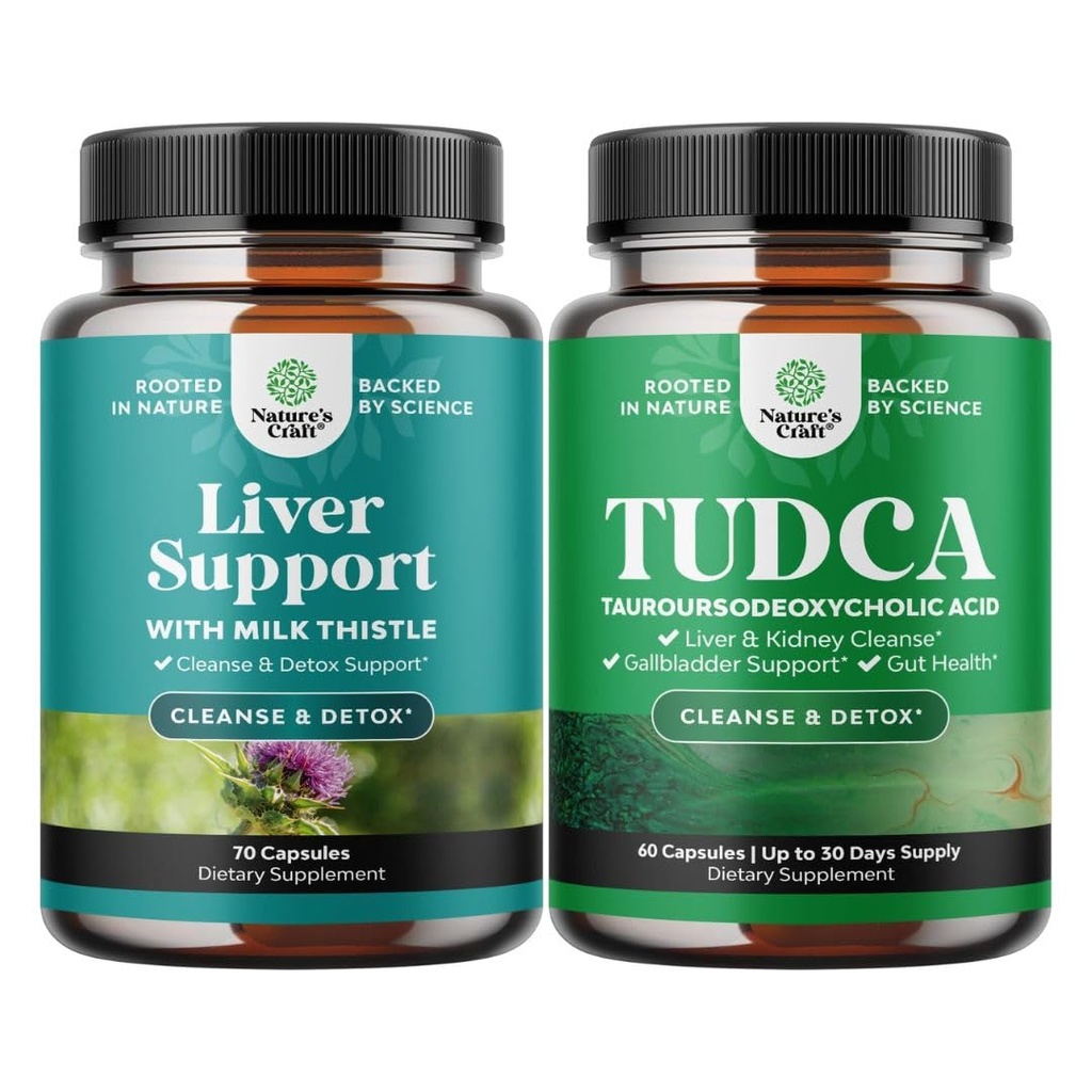 Liver Cleanse Detox & Reference公式和高级 TUDCA Liver 支持补编 - 配有 Milk Tentle Dandelion 根图尔克和 Artichoke 提取器 - 额外的强力 TUDCA 500mg Bile 盐