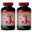 雄性增强药丸的尺寸增加 - 使我的PEPER大 - Natural MARE ENLARGENTENT, Maca, L-Arginine, 长条药丸, 雄性性性能增强剂, 雄性利比多药丸, 2瓶120盖