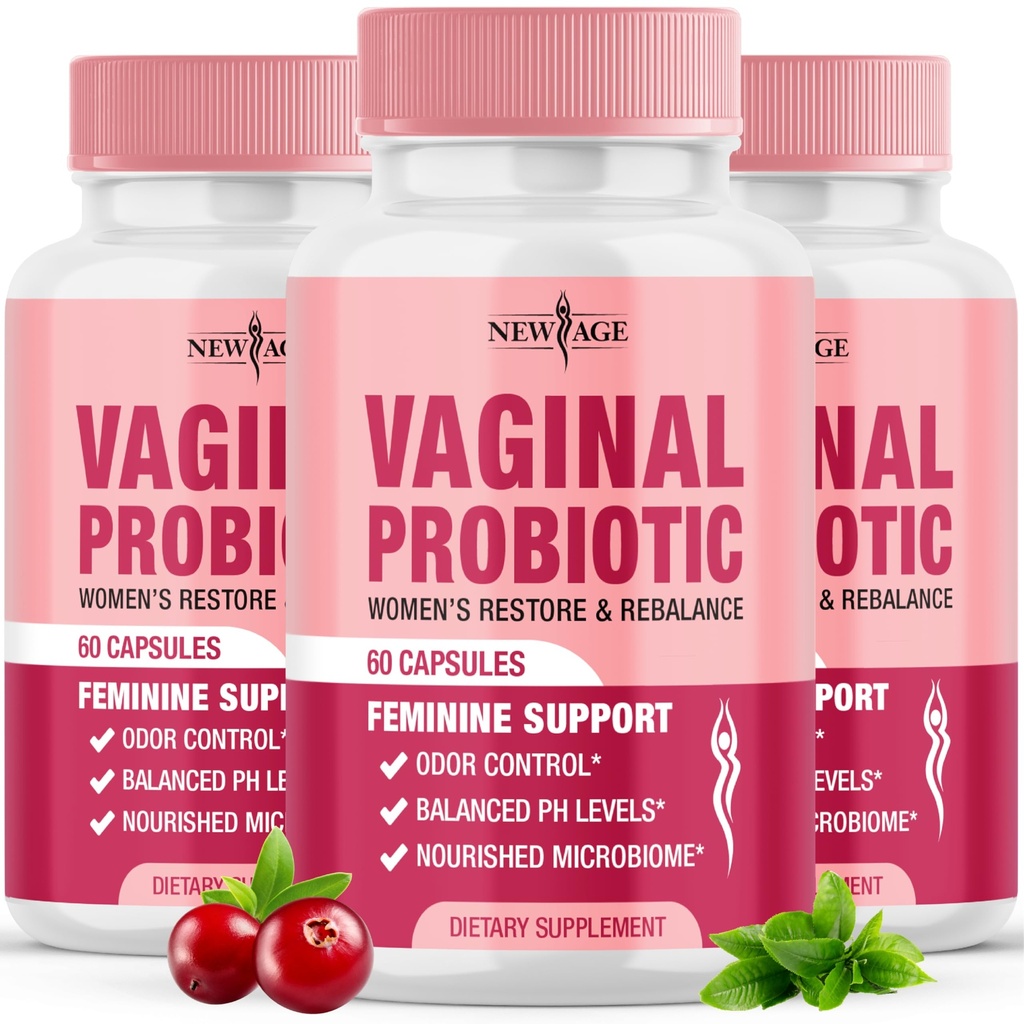 新AGE 阴道育生药物,即预生药物、Cranberry提取剂和乳房育生药物混合剂,支持健康的pH平衡、食道控制、阴道花 -- -- 180卡普尔