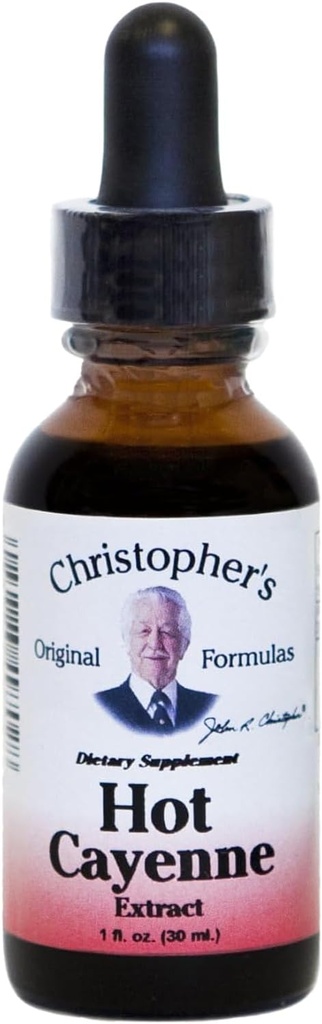 克里斯托弗的原始配方 热卡延内提取, 1 fl oz - 天然草药补充
