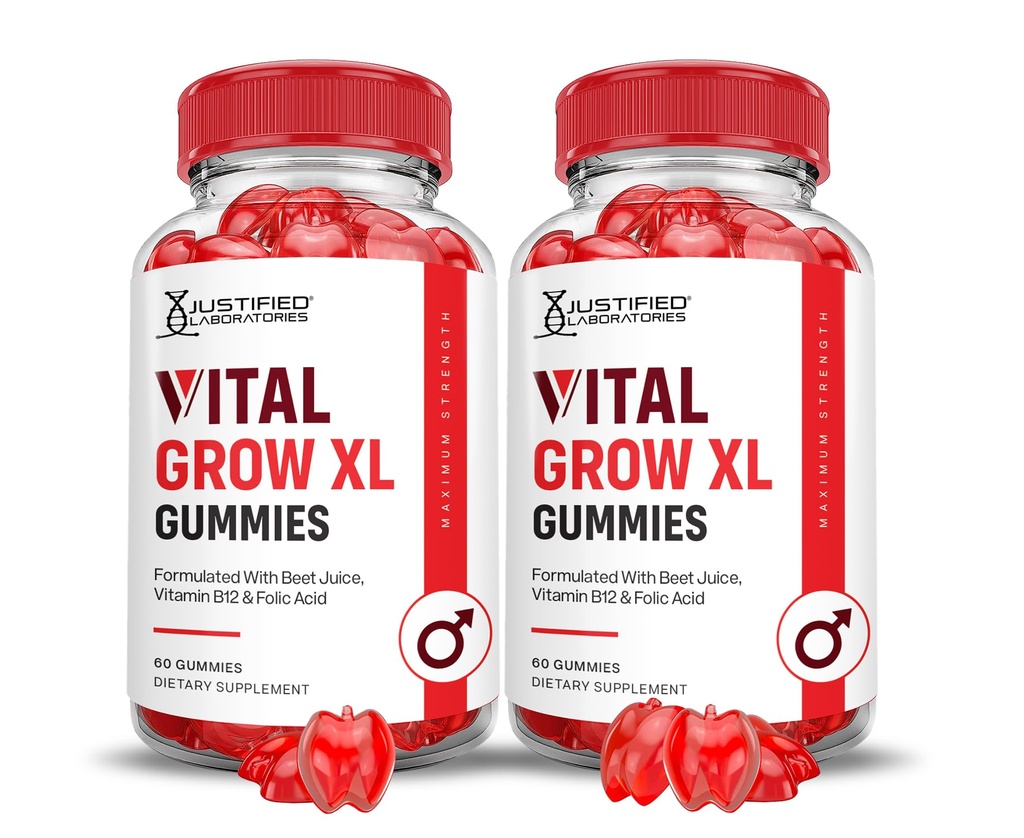 合理实验室 (2 Pack Virtual Grow XL 性能 Gummys 1000MG 高级公式与ACV Pomegranate Beet Juice Powder B12 Vegan Non GMO 120 Gummys 一同制定)