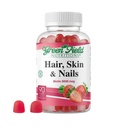 绿地营养 - Halal Biotin Gummys Vitamin for hair, Skin and Nails, 支持脂肪代谢, hair growth, 强直钉 & Clear Skin, Gelatin Free, 非GMO, 和 Gluten Free - 90 Gummys