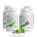 AloeCure 有机Aloe Vera Capsules 包装 - 4片 - 2 x VeraFlex, 2 x Aloe Vera Capsules