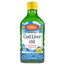 Carlson - Cod Liver Oil, 1100 mg Omega-3s,液态鱼油补充剂,野生挪威北极,可持续来源北欧液体,柠檬,250毫升