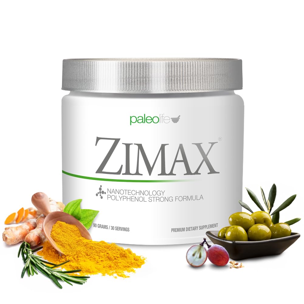 ZIMAX 超级ANTIOXIDANT - 100%天然 - 高吸收性Crucumin,Rosemary 提取剂,葡萄种子提取剂,橄榄叶提取剂 ORAC 3,451,770 (罐头) 90格拉姆 (1-Pack)