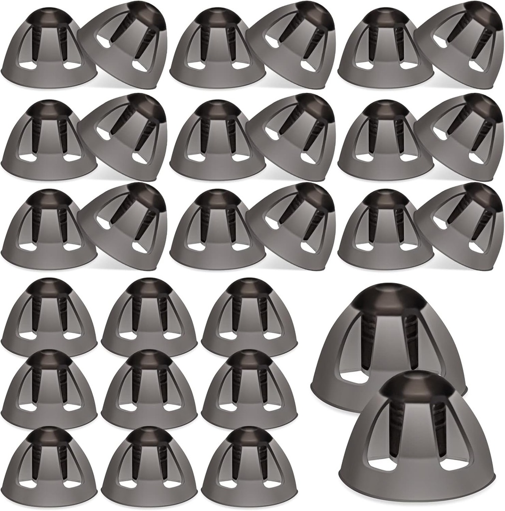 Geiserailie 30 Pcs 听力援助 Domes 8mm 听力援助 Open Domes 替换 中度听力援助辅助器件 兼容 GN 响应听力援助耳提示