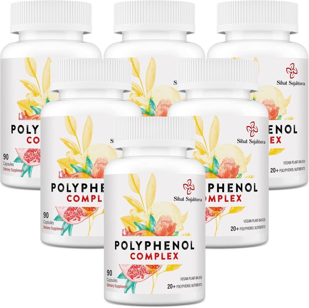 67,500 MG 多酚补充剂 -- -- 强抗氧化剂和多酚用于年龄防护、多酚超食品、奎尔西丁、Resveratrol、绿茶、植物和能源、免疫支持、540 Capsules