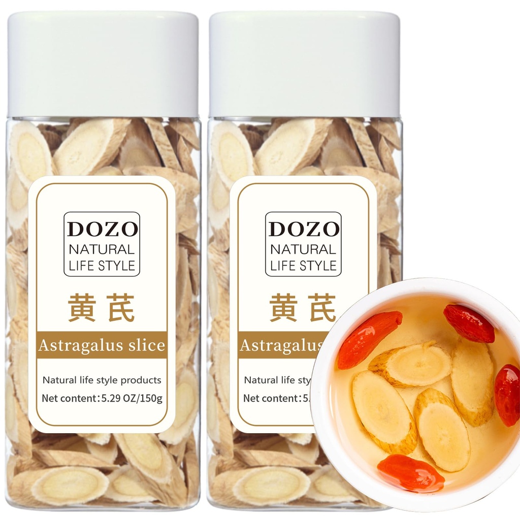 DOZO Astragalus Slice Radix Astragalus Root Huang qi 茶 黄芪片 300g/10.5oz ium Astragalus 根茶 lice