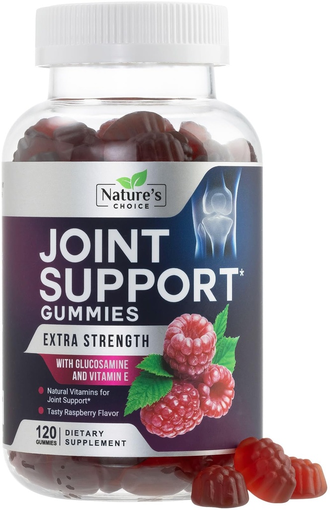 联合支持Glucosamine Extra Power Glucosamine Gummy 补充维生素E -- -- 天然卡蒂拉基和联合健康与灵活性支持,最佳支持Glucosamine Chew for Men and Women -- -- 120古米