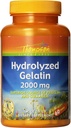 Thompson Hydrolyzed Gelatin 2000mg → Bovine-Sourced protein & Collagen 健康细胞和钉子支持 → 增强吸收 → 60 片 → 包装 2