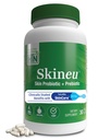 健康 营养 Skineu - 皮肤 Probiotic + Prebiotic + 支持皮肤水利和弹性 → 临床研究 → 3 党的测试,非GMO和Gluten-free → 30 Vege Capsules