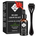 RAFFIN 熊皮生长套、升级的熊皮生长油(2Oz) w/Meximing Biotin & Castor 石油用于斑点/斑点/斑点熊皮,实现富勒,Thicker & Healthier Beards, 为他男朋友丈夫爸爸赠送的礼物