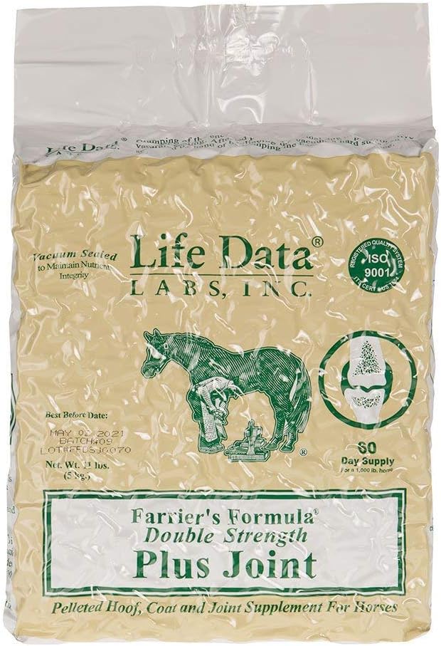 Life DATA LABS Farriers 公式双强加联,11磅;Pelleted Hoof, Coat和马匹联合补充品