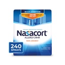 Nasacort 24HR 成人过敏性鼻喷雾,非醉酒和无酒精,240喷雾,0.57 f.oz. 2Ct