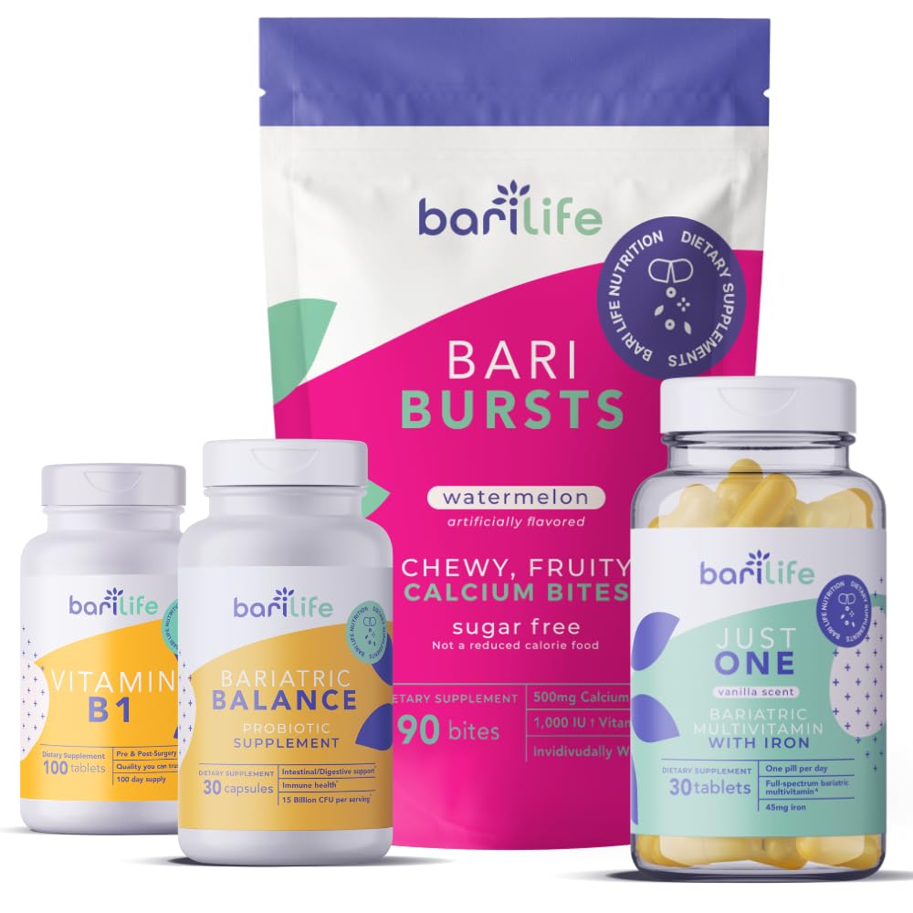 Bari Life Gastric Sleeve, Gastric Bypass Vitamin 和 补充启动器 Kit(水瓜)