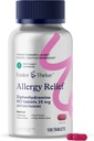 Foster & Thrive 二苯胺 25mg 季性过敏反应的过敏性缓解、水眼痒、喷嚏、Runny Nose、儿童和成人快速施药