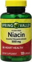 春季谷 -- -- Niacin 500毫克,Flush Free,120卡普勒