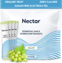 Nectar水解包 - 电解质粉包 - 免糖和0卡路里 - 有机水果液体日报 IV 解水和快速补水的电解质粉包(第30号包装)