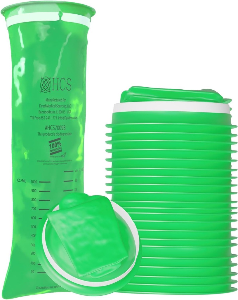 HCS Bulk Emesis Bags可处置 -- -- 生态友好型、Premium型、医院级别、成人和儿童 -- -- 汽车、旅行、家用呕吐袋可处置 -- -- 扔出、Barf、Puke -- -- 144、Strong(40 fl oz)