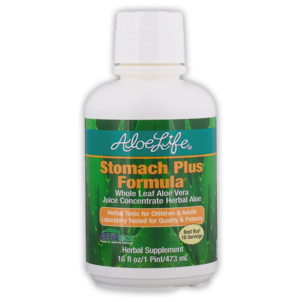 Aloe Life - 胃部加配方,儿童、成年人和老年人的快动作通心粉,支持健康文摘和帮助Soothe Gas, Bloating, & Nausea, Aloe Vera Commission, Gluten-Free (16 oz)