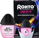 Rohto Digi-Eye Digi-Eye Digital Eye Strain Eye Drops,来自数字Eye Strain症状的冷却Eye Strain Relief, Long-Lasting, Sooting Eye Relief, Eye Digi-Eye Digi-Eye Digi-Eye Digi-Eye Drain Ele Drops, 冷却Eye Strain Relife from Digital Eye Strain Symptoms, Long-Lasting, Sooting Ele Relife, 红眼滴,疲倦眼 0.4 fl z 瓶(2套)