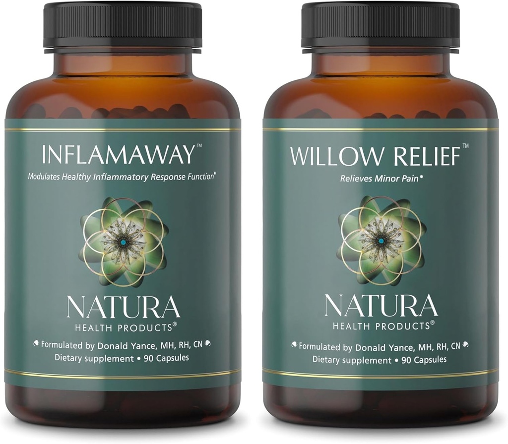 Natura健康产品炎症和柳条救济补充剂 -- -- 模拟健康炎症反应 -- -- 增强肌肉放松