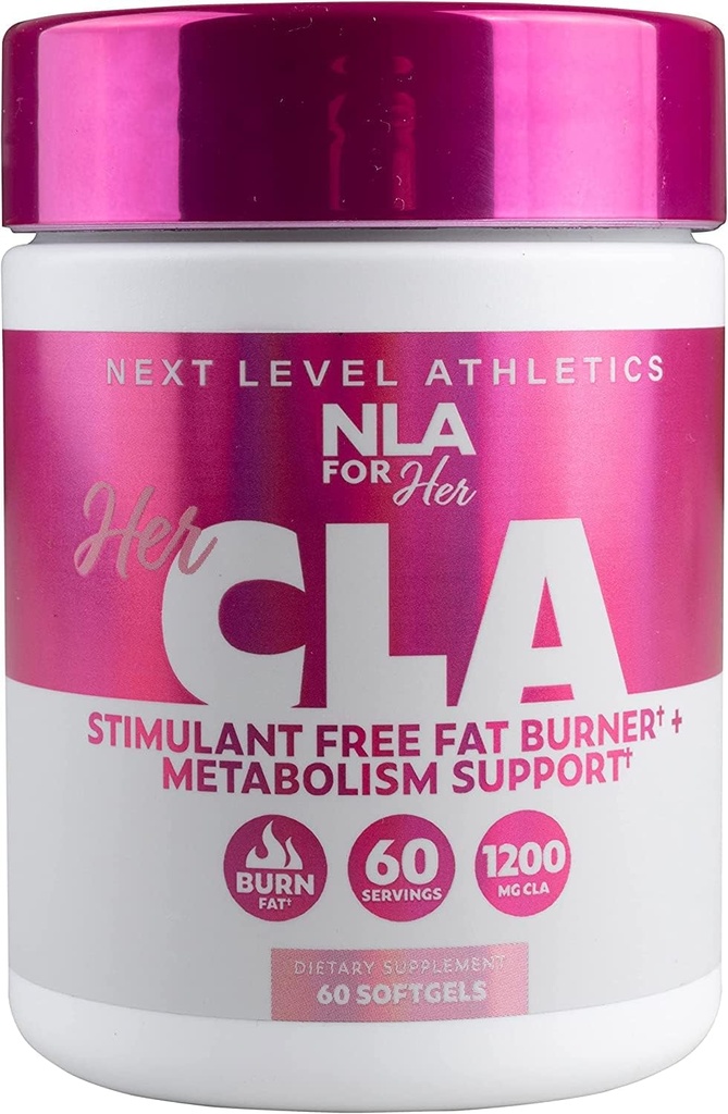 NLA 对于她的CLA, 1200 mg, 60 counter - no Cafeine or PHINT, Aids in Burning fat, 增高代谢, boosts Imune System, 增高强度和耐力, 卡罗里烧与Omega 6-脂肪酸