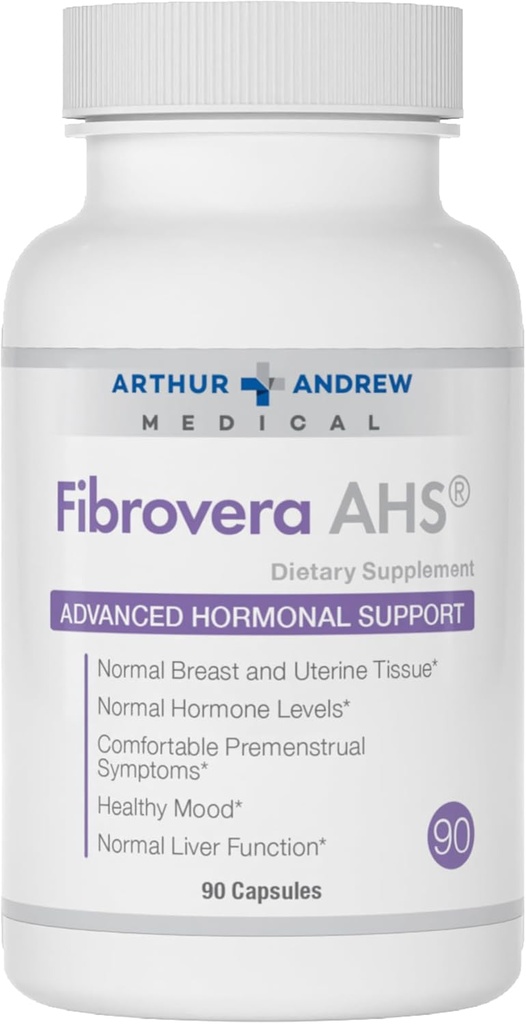 Arthur Andrew Medical, Fibrovera, 女性酶和植物混合物 荷尔蒙平衡, 90 Capsules
