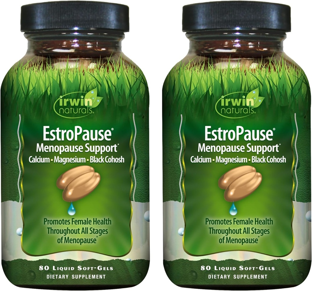 Irwin Naturals EstroPause Menopause & Women ' s Health Support – 80 Liquid Soft-Gels - 基因激素平衡公式 - 2 Pack