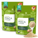 Navitas Organics Maca Powder, 16oz.(2-Pack),181 服务 - Organic, Non-Gmo, 低温干燥, Gluten - Free, Light Brown
