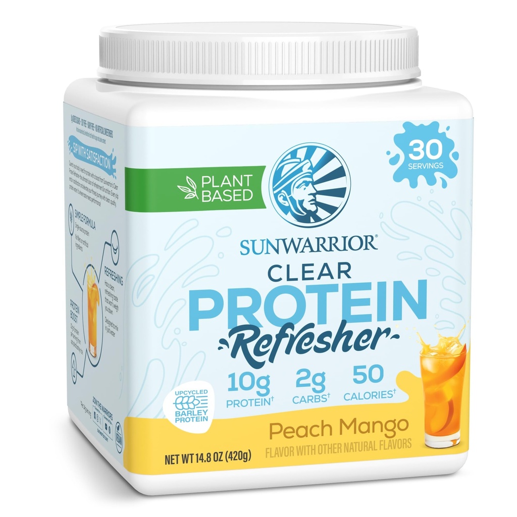 Sunwarrior 清蛋白粉厂制水混合剂、维冈和刷新蛋白和水分补充剂