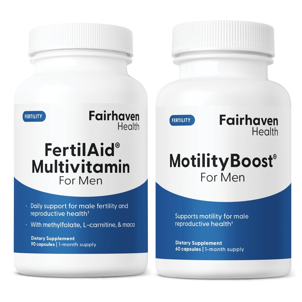 用于支持L-Carnitine、CoQ10、锌和更多的L-Carnitine、150卡普尔、1个月供应的男子肥料和Motity Boost Combo、产前维生素和男性生育率补充剂