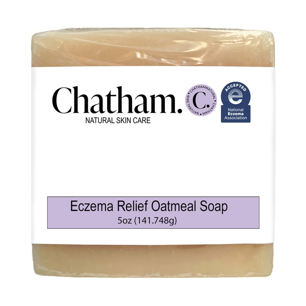 查塔姆自然皮肤护理 Eczema 救济 燕麦皂 苏打燕麦浴 治疗风疹、风疹