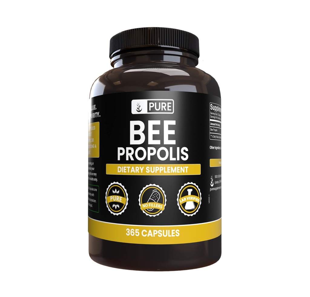 (原始内容存档于2016-03-21) (英语). PREUAL INGREDIENTS Bee Propolis (365 capsules) 无镁或水稻填充器,永远纯净,实验室验证