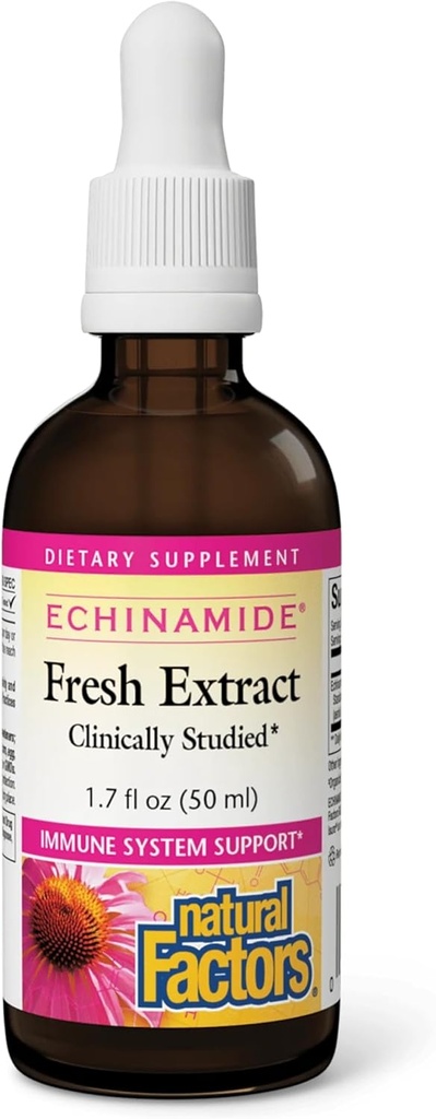 自然因素 -- -- Echinamide Echinacea新鲜草药提取、免疫系统支持、30种服务(1.7 oz)