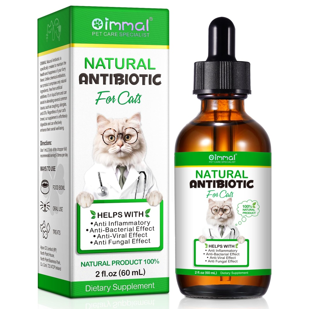 猫的抗生素,自然抗生素的宠物补充剂支持Imune & Cat过敏救济,猫多维塔明 UTI 滴滴滴滴滴滴滴滴滴滴滴滴滴滴滴滴滴滴滴滴滴滴滴滴滴滴,鸡肉酱 - 2 Fl Oz / 1 Pack