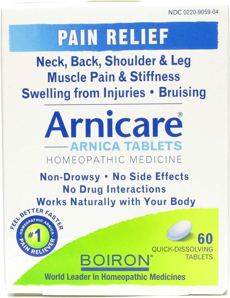 Boiron Arnicacare Arnica 平板电脑 60 ea(3包)