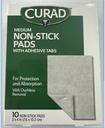 Curad Non-Stick Pades, 3英寸 X 4英寸 10英寸 计数