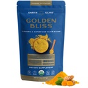 Earth Echo Golden Bliss, 有机涡轮超级食品 Elixir Blend 配有 Ashwagandha Root, MCT Oil 和 4 Mushro Blend 用于安息睡眠, 免疫支持和减少刮伤, 无乳品, 30种服务