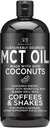 Radha Beauty Premium MCT Oil 仅由非GMO椰子制成 - 15.8oz. Keto, Paleo, Gluten Free和Vegan批准.