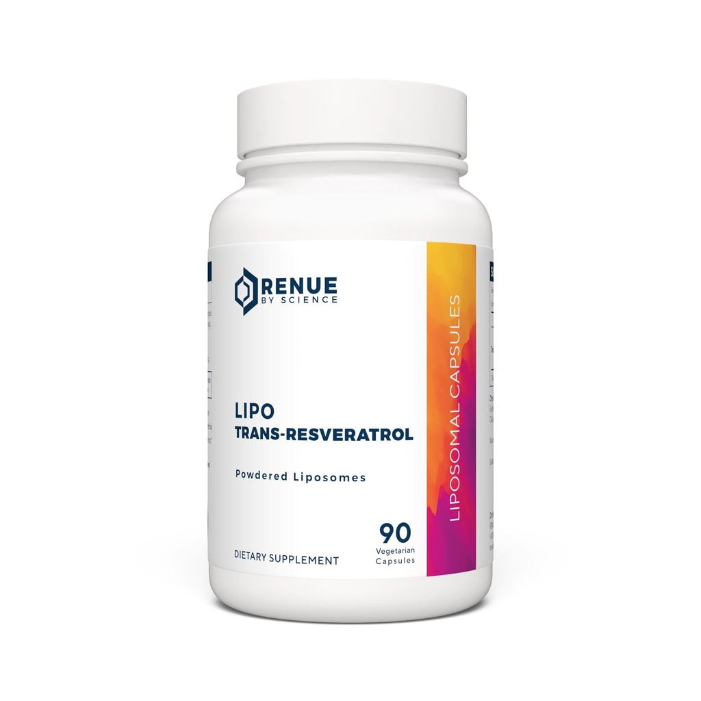 Renue By Science Resveratrol – 高强度 Liposomal Resveratrol 补编 – 90 Trans Resveratrol Capsules – 125mg reservatrol – 服务 – 非GMO – 在美国制造 第三方测试