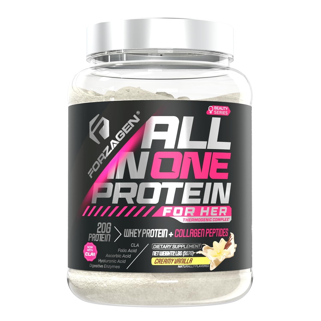 Forzagen All in One protein for her +++ 女性蛋白粉,配有多科拉根蛋白 +++ 水解Colagen 补充剂,Gut Health, Great for Pre & Post Workout +++ 30 香草, + 服务