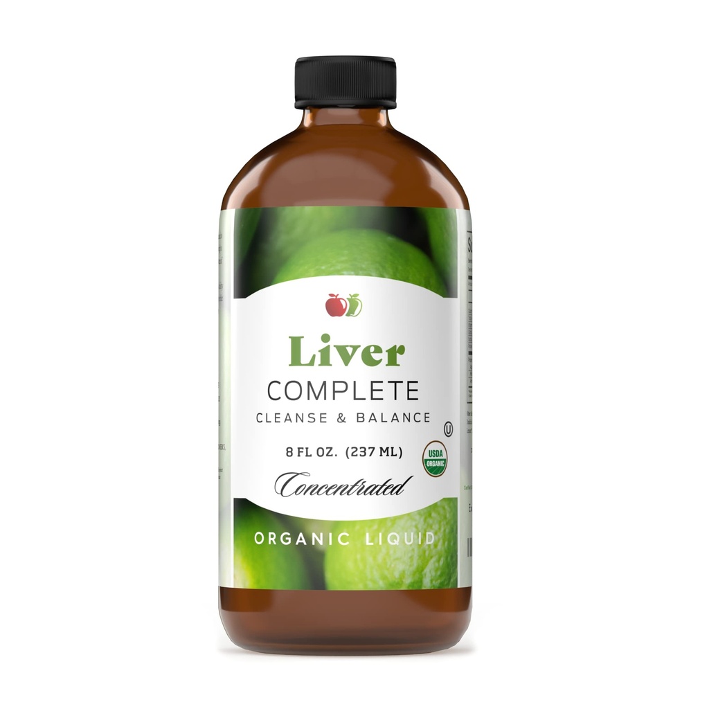 Liver Complete 8oz 有机液体集中 - Liver Cleanse & Dignive Bitters Vinegar 补充