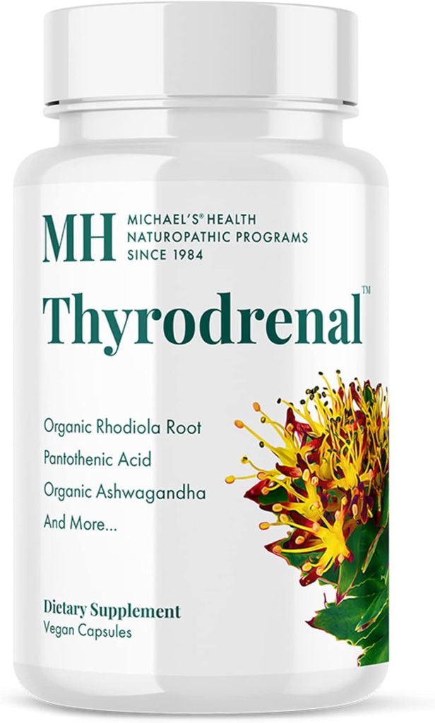 MICHAEL健康新生儿治疗方案 -- -- 120 Vegan Capsules -- -- 支持甲状腺素和肾上腺素健康 -- -- 维生素C -- -- 60种服务